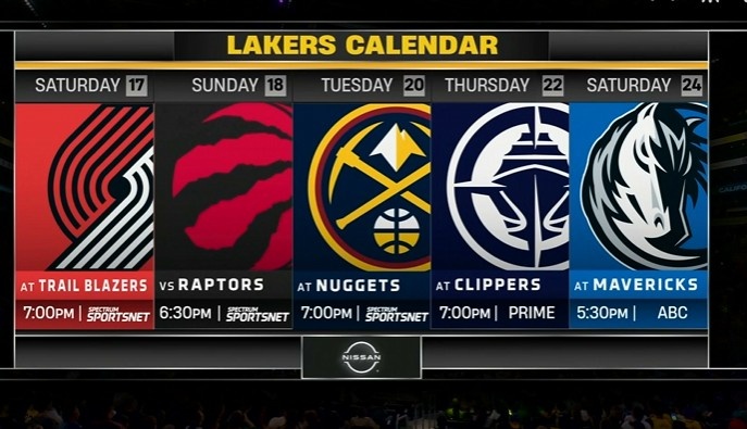 开云官方登录入口-过去五场1胜4负！湖人未来五战对手：开拓者、龙、掘金、船、侠